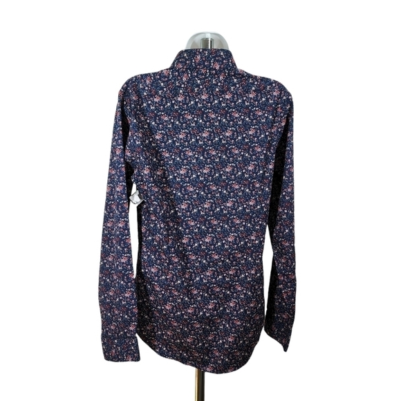 EXPRESS BUTTON FRONT FLORAL SHIRT - Picture 2 of 5